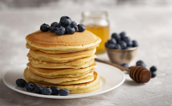 Pancake instantané aux bleuets