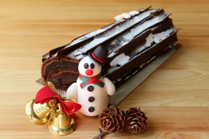 Bûche de Noël fondante au chocolat